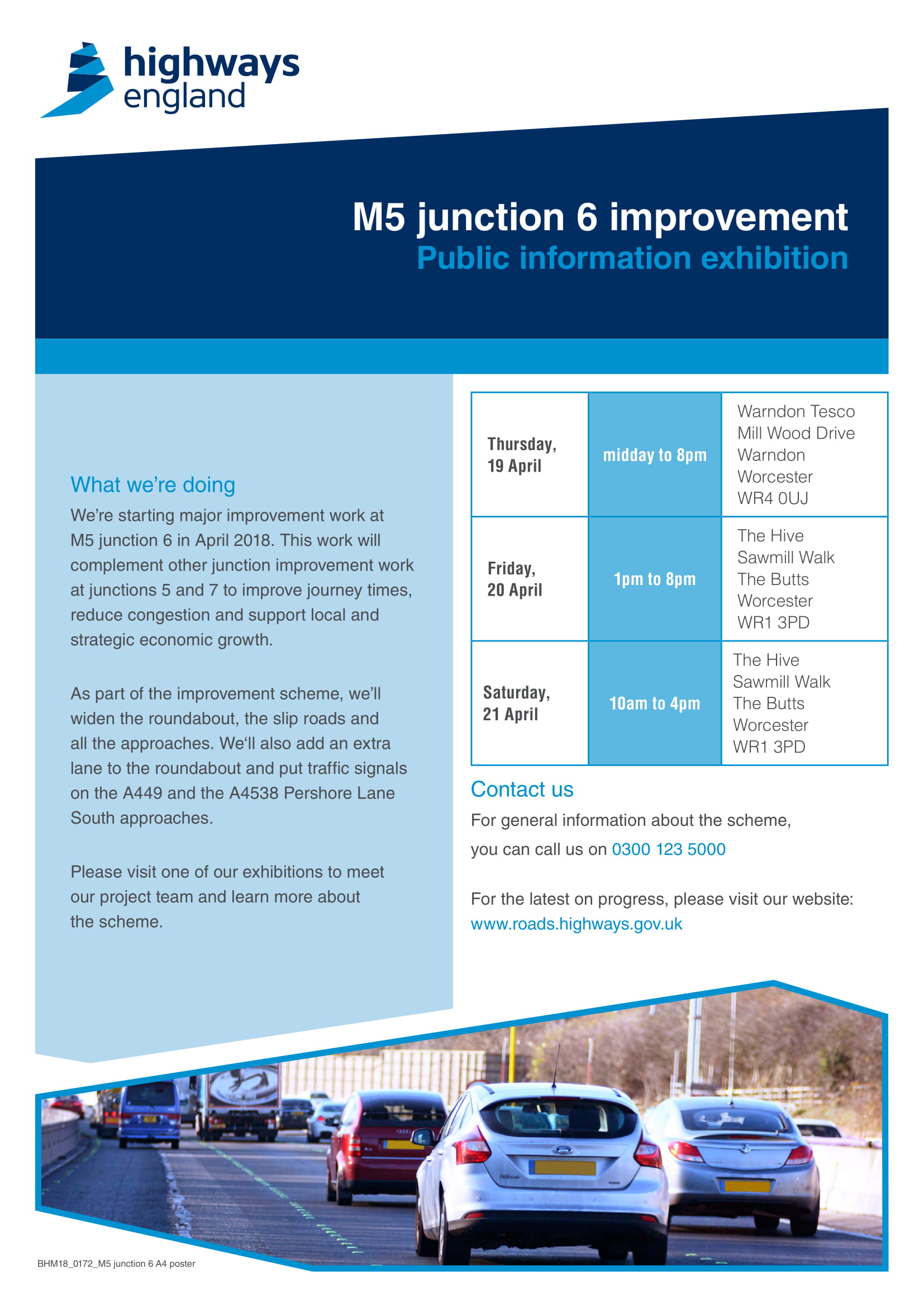 M5 Junction dates