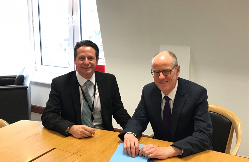 Nick Gibb MP and I after a productive meeting