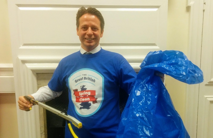 Nigel participating in the Great British Spring Clean