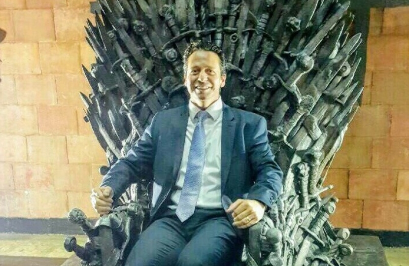 Nigel on the Iron Throne