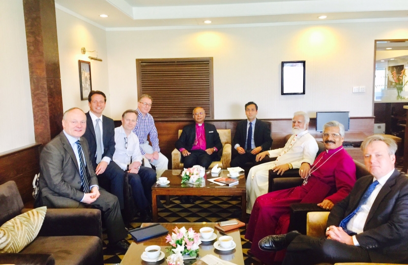 Delegation with Bishops Daniel and Michael Nazir Ali and Archbishop Karachi