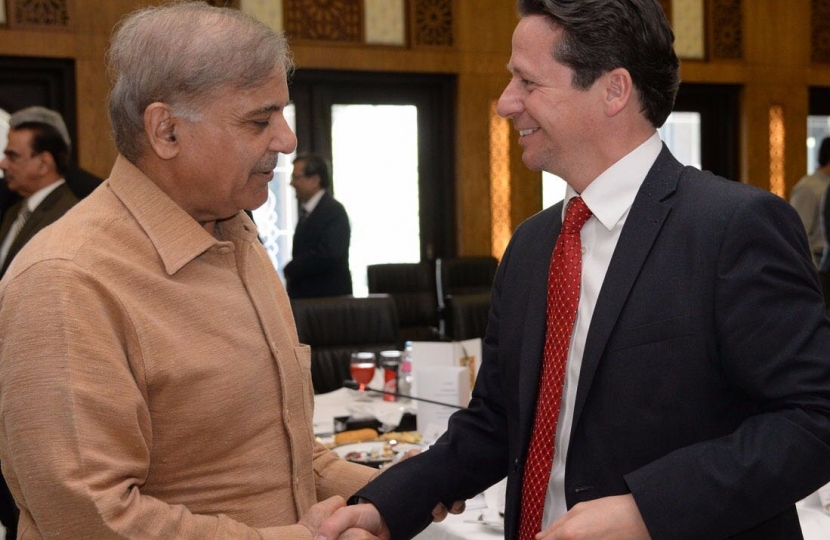 Nigel meeting Chief Minister of Punjab