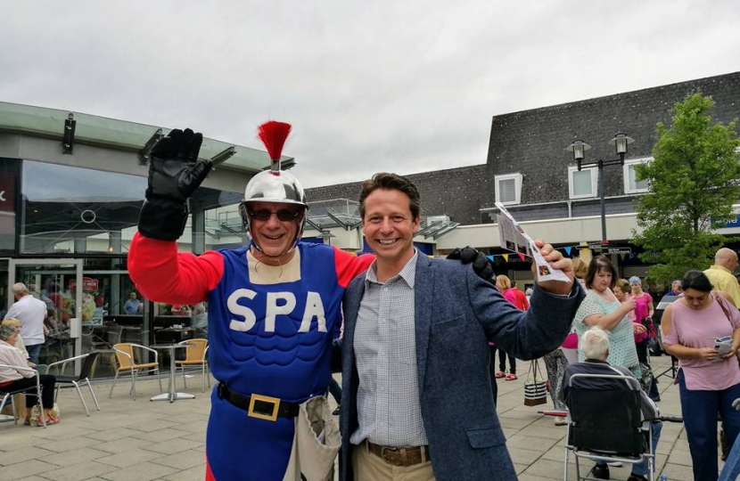 Nigel Huddleston and Droitwich Spa Man