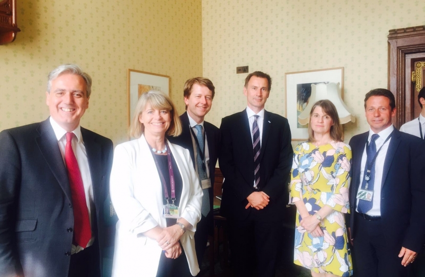 Worcs MPs with Jeremy Hunt