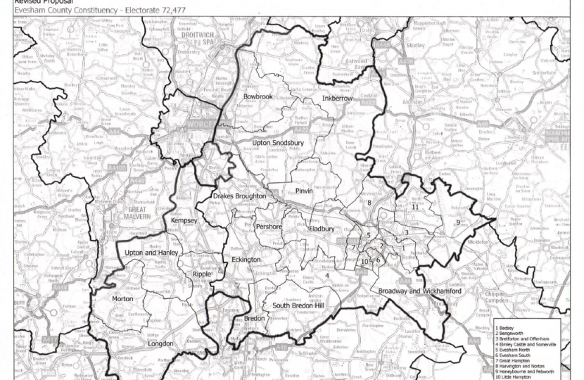Proposed Evesham constituency