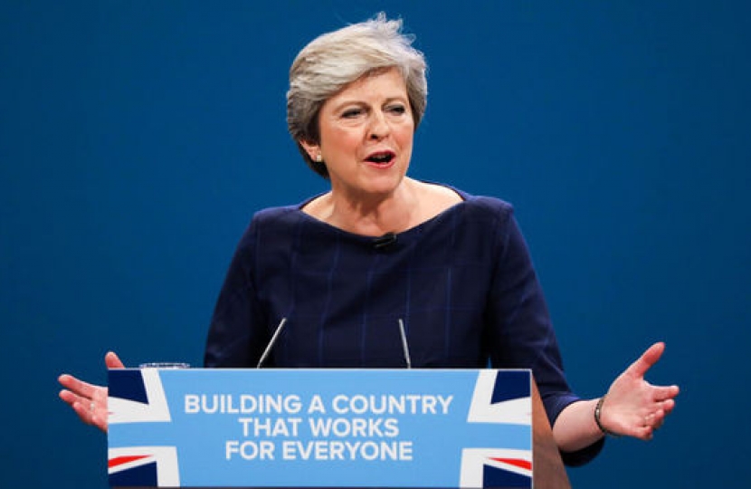 Theresa May at Conservative Party Conference
