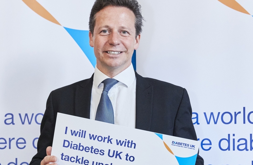 Nigel Huddleston at Diabetes UK reception