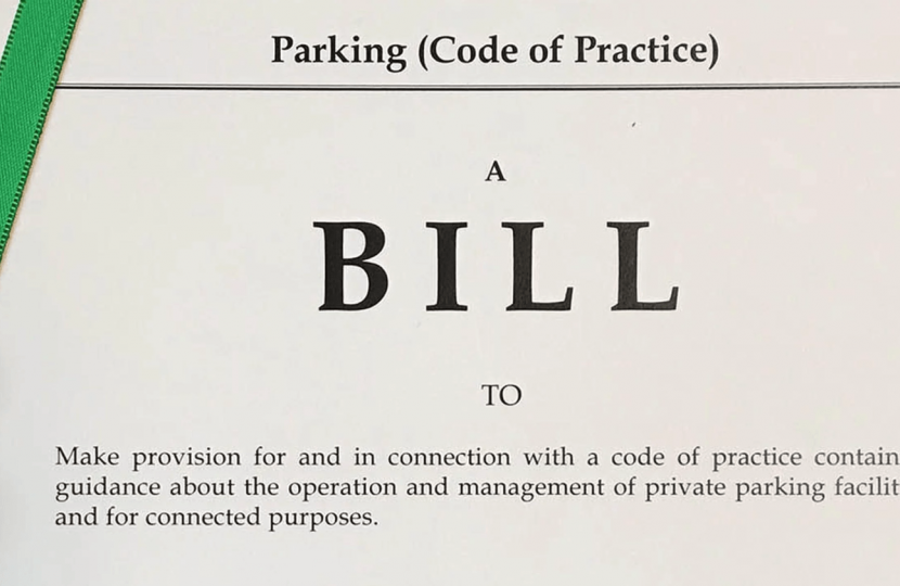 Parking (Code of Practice) Bill