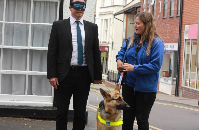 Nigel Huddleston MP Guide Dog Walk