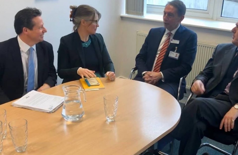 Nigel with Worcestershire MPs and Acute Trust