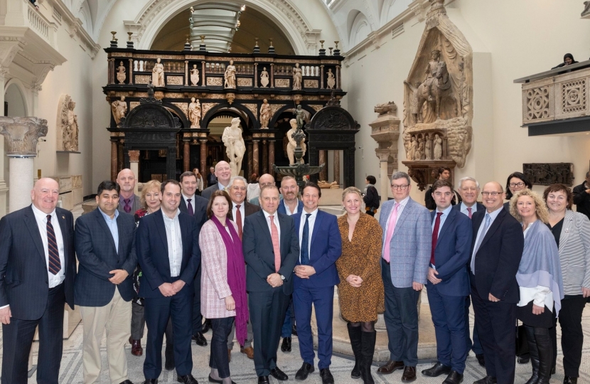 Nigel at the V&A with the Tourism Industry Council