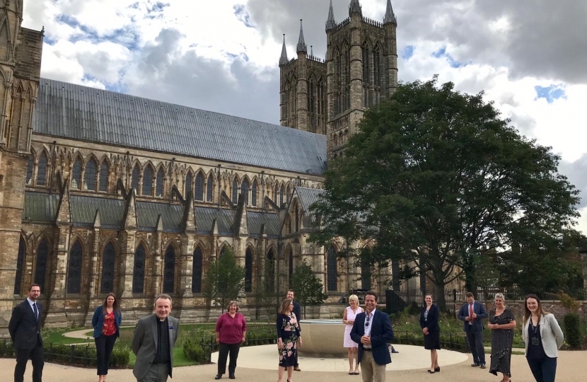 Nigel at Lincoln Cathedral