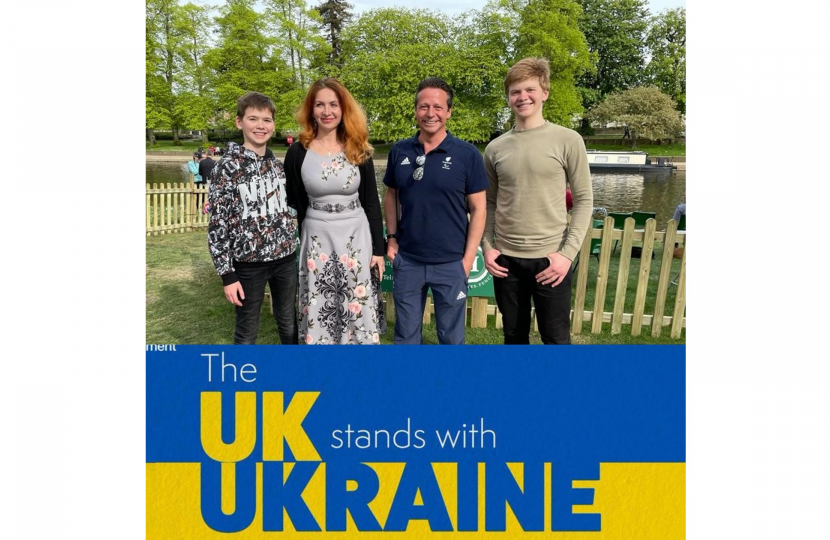 Nigel with a local Ukrainian Family