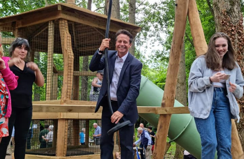 Opening the new adventure playground at Hartlebury Castle!