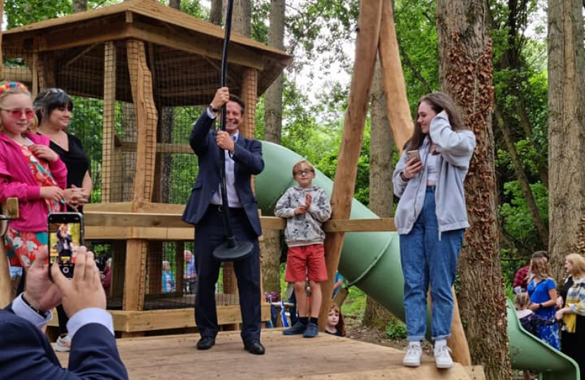 Opening the new adventure playground at Hartlebury Castle!