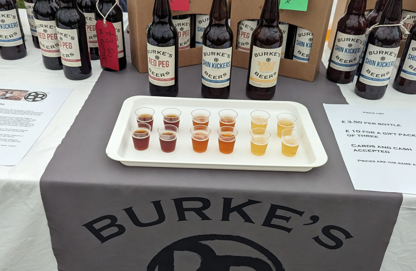 Burke's Beers stall.