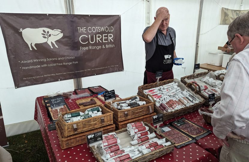 The Cotswold Curer stall.