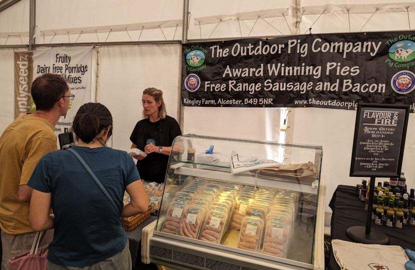 The Outdoor Pig Company stall.