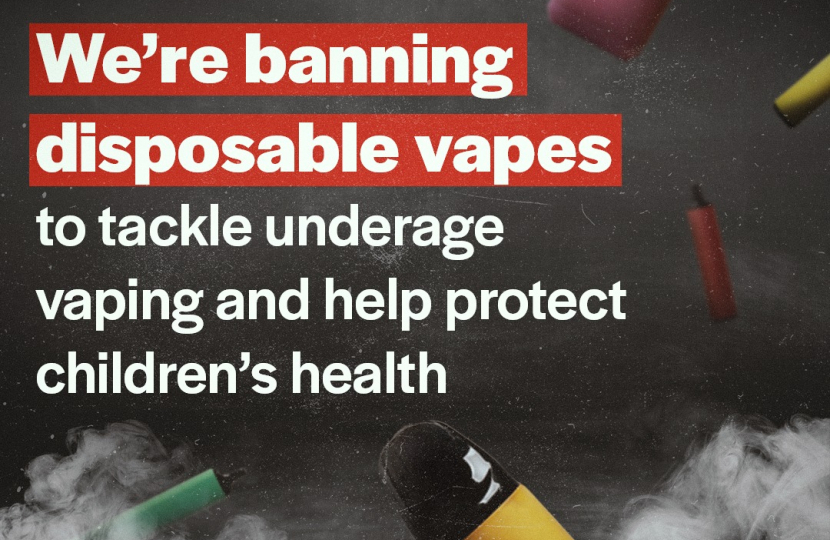 Disposable Vapes to be Banned to Protect Children's Health