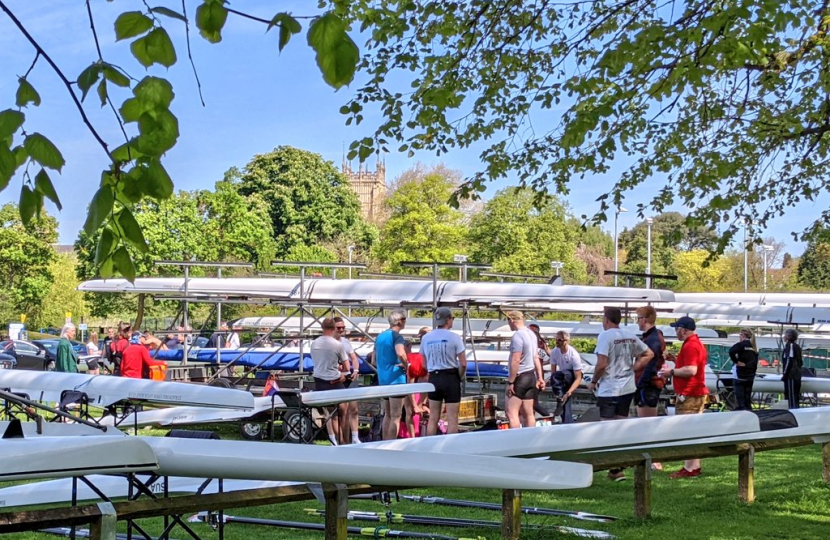 Visit to the Evesham Rowing Regatta