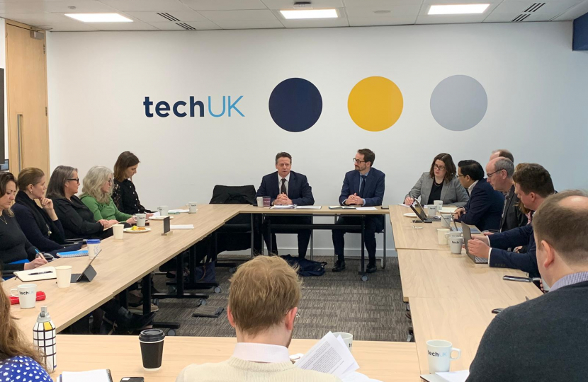 Nigel Huddleston MP attends TechUK roundtable