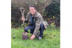 Planting a tree in memory of Her Majesty Queen Elizabeth II