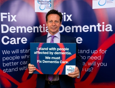 Nigel Supporting the Alzheimer's Society Campaign