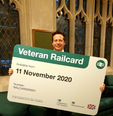 Nigel with Veterans Railcard