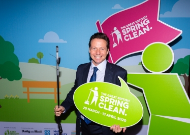 Nigel at Spring Clean event