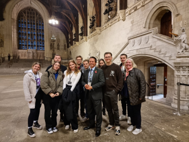 Hosting journalism students from the University of Worcester in Parliament
